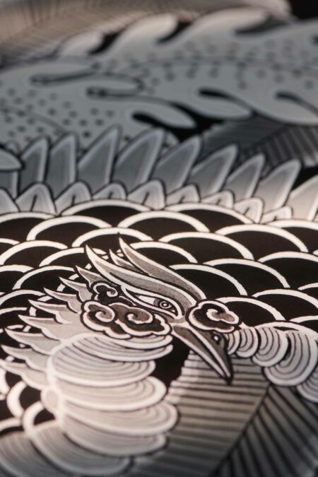 details of japanese Phoenix Backpiece print available at Good Old Times Tattoo Berlin